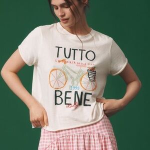 Anthropologie by Maeve Jordan Nickson Tutto Bene Graphic Tee